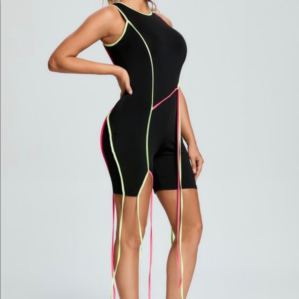 Drip Neon Romper